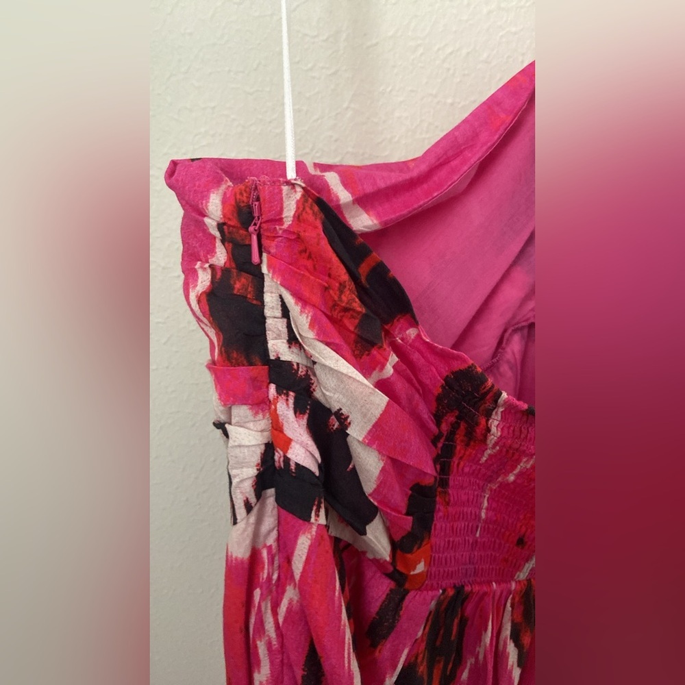 Ro’s Garden Denise Halter Maxi Dress in Bazaar Pink SZ L NWT - Picture 5 of 11